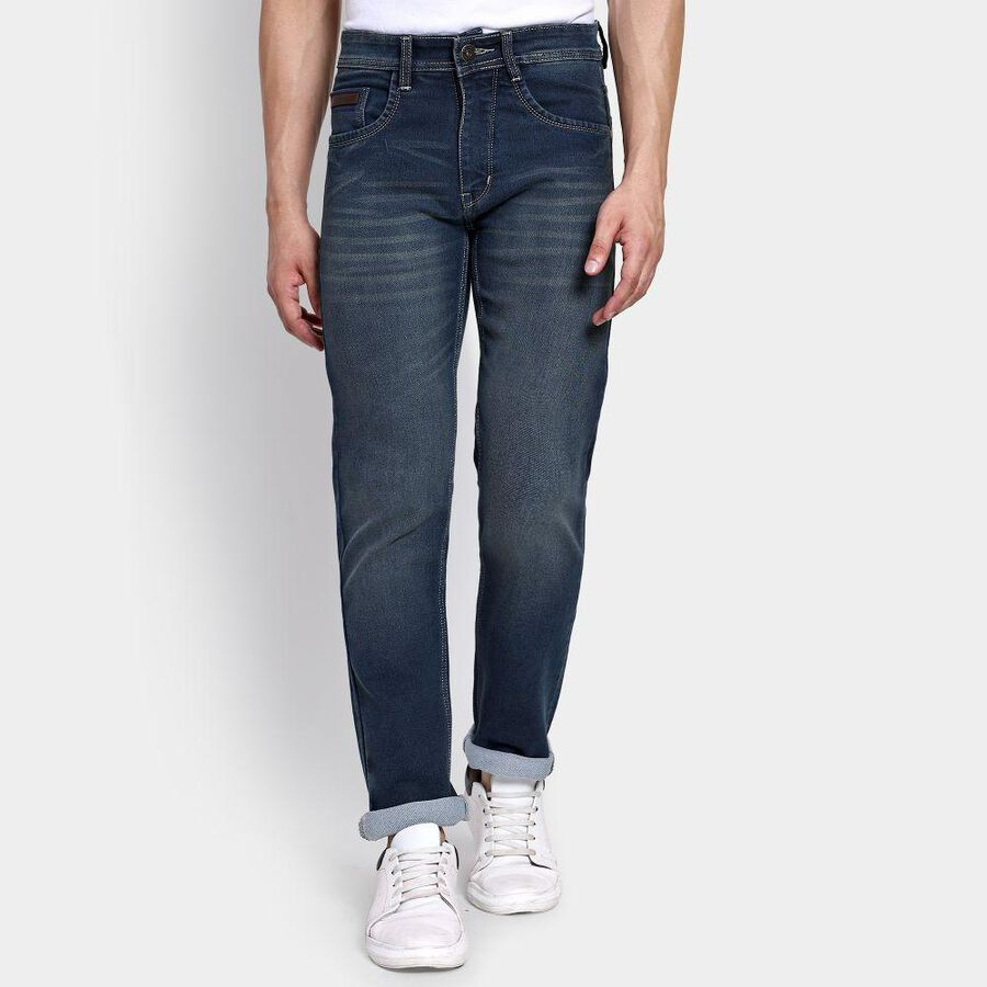 Men's Slim Fit Jeans , Mid Blue, large image number null